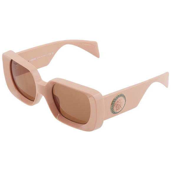 NWT Versace VE4473U Beige Oversized 54mm Sunglasses